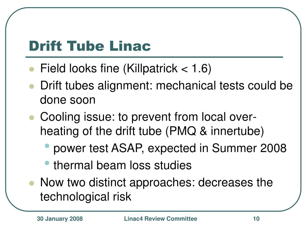 PPT Report from the 1st meeting of Linac4 Machine Review Committee