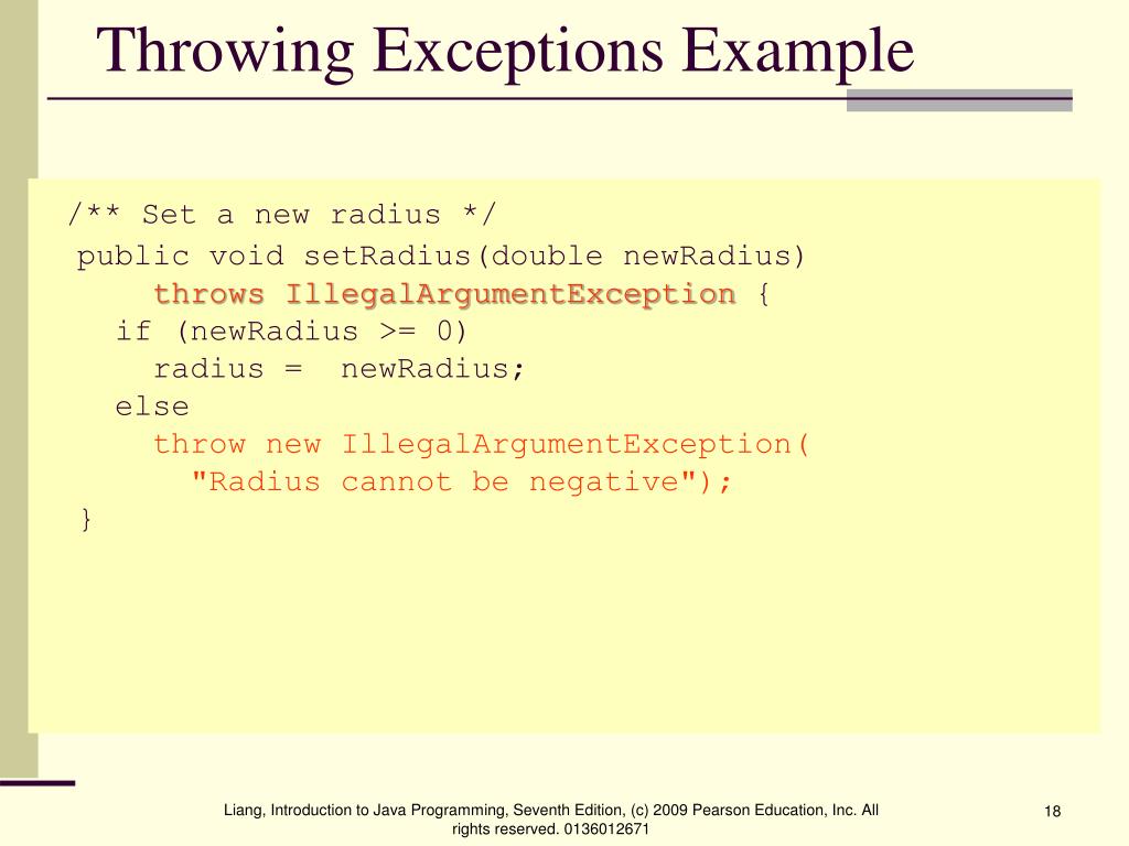 PPT Chapter 18 Exception Handling PowerPoint Presentation, free