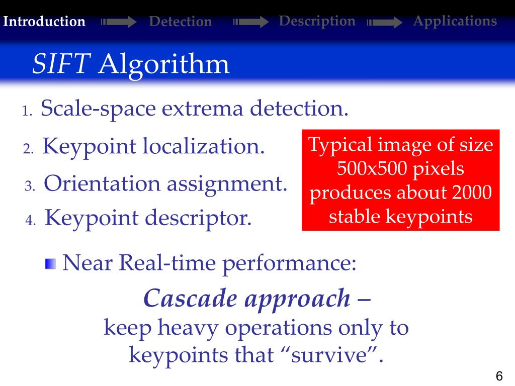 PPT SIFT Scale Invariant Feature Transform PowerPoint Presentation