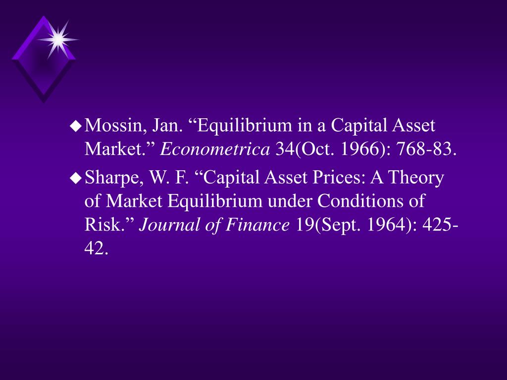 PPT The Capital Asset Pricing Model PowerPoint Presentation, free