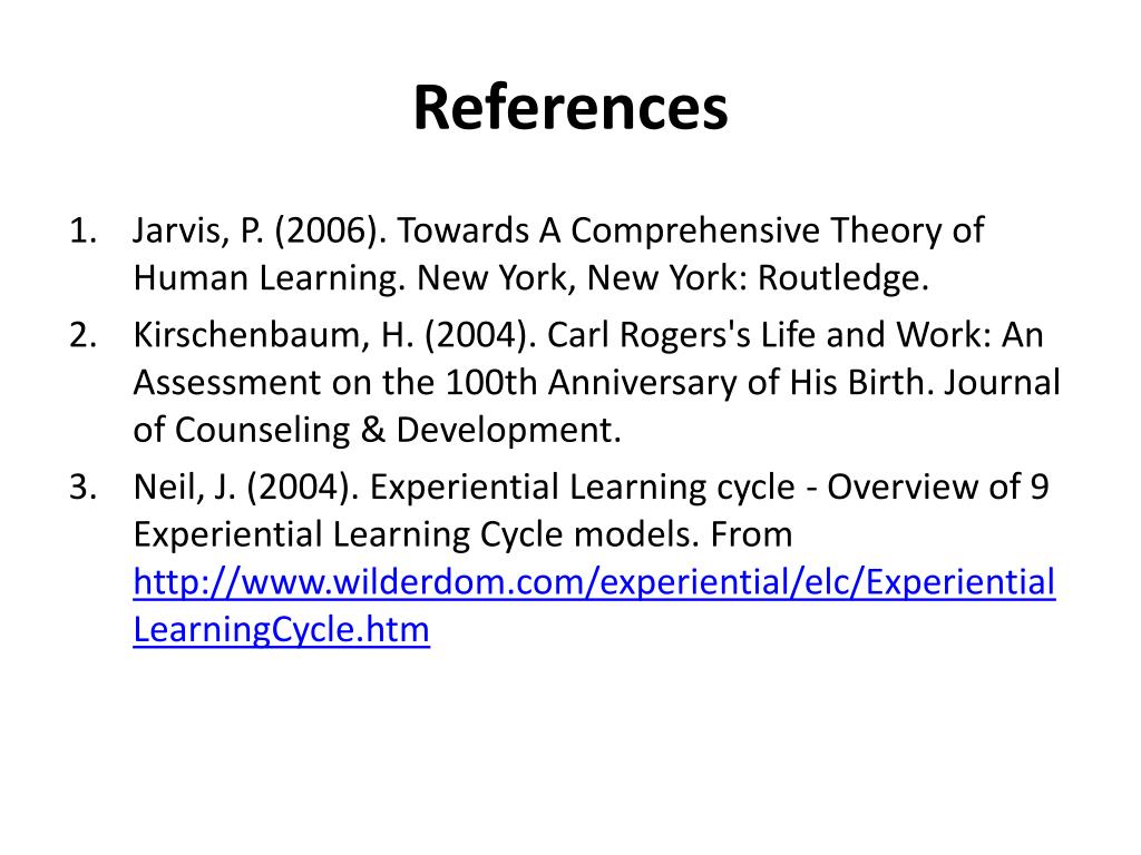 PPT Experiential Learning Theory (Carl Rogers