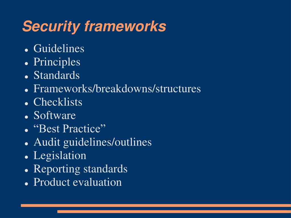 PPT Security Frameworks PowerPoint Presentation, free download ID65488
