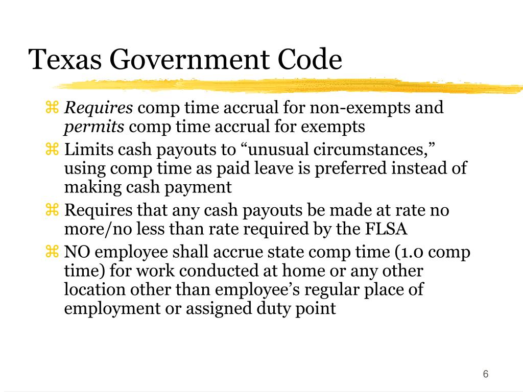 PPT Compensatory Leave Policy and Procedure PowerPoint Presentation