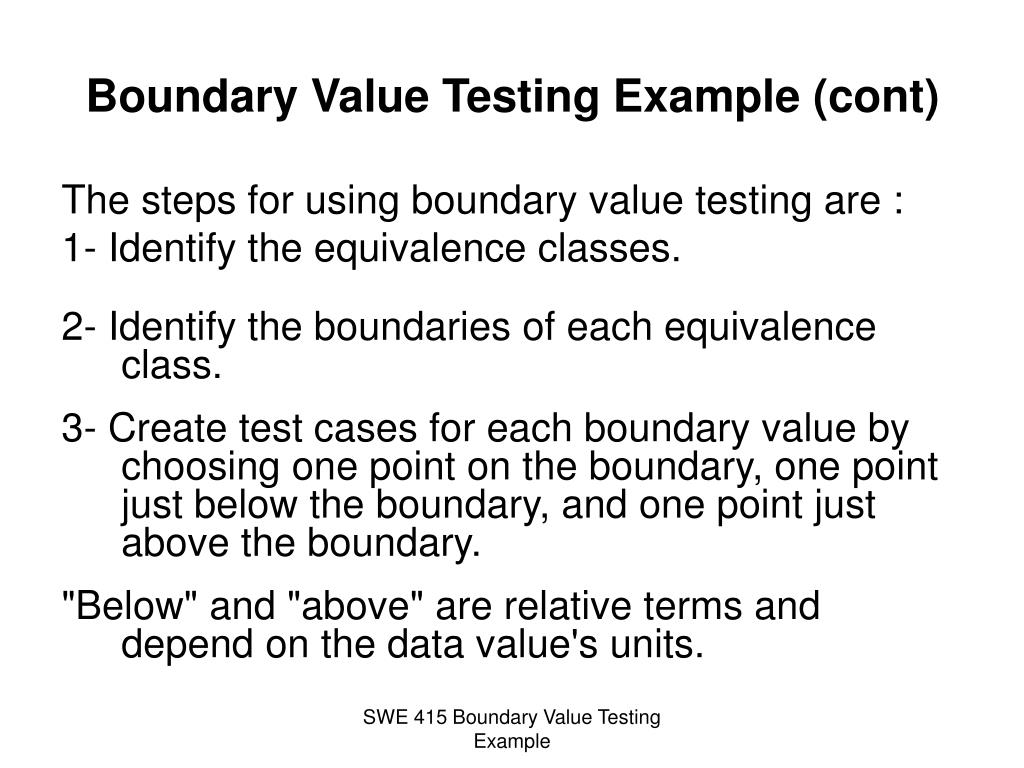 PPT Boundary Value Testing Example PowerPoint Presentation, free