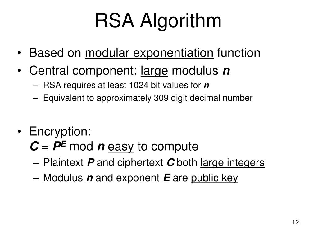 PPT Public Key Encryption and the RSA Public Key Algorithm PowerPoint