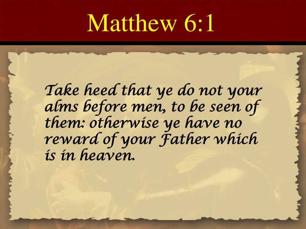 PPT Matthew Chapter 6 PowerPoint Presentation, free download ID656262