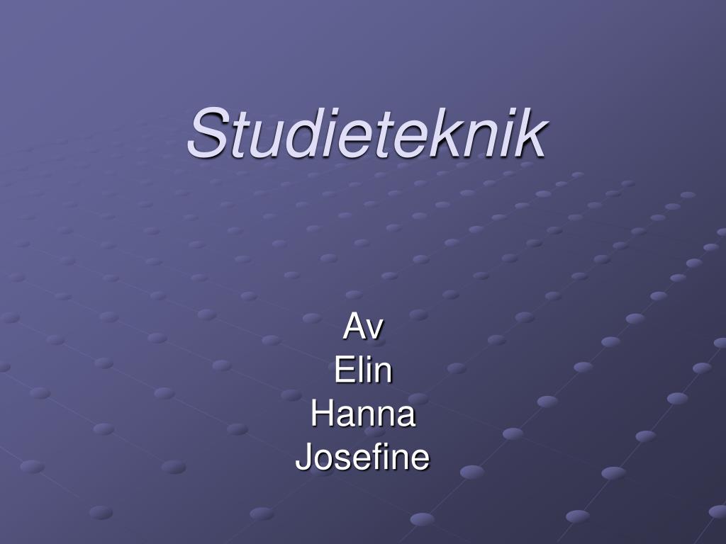 PPT Studieteknik PowerPoint Presentation, free download ID656797