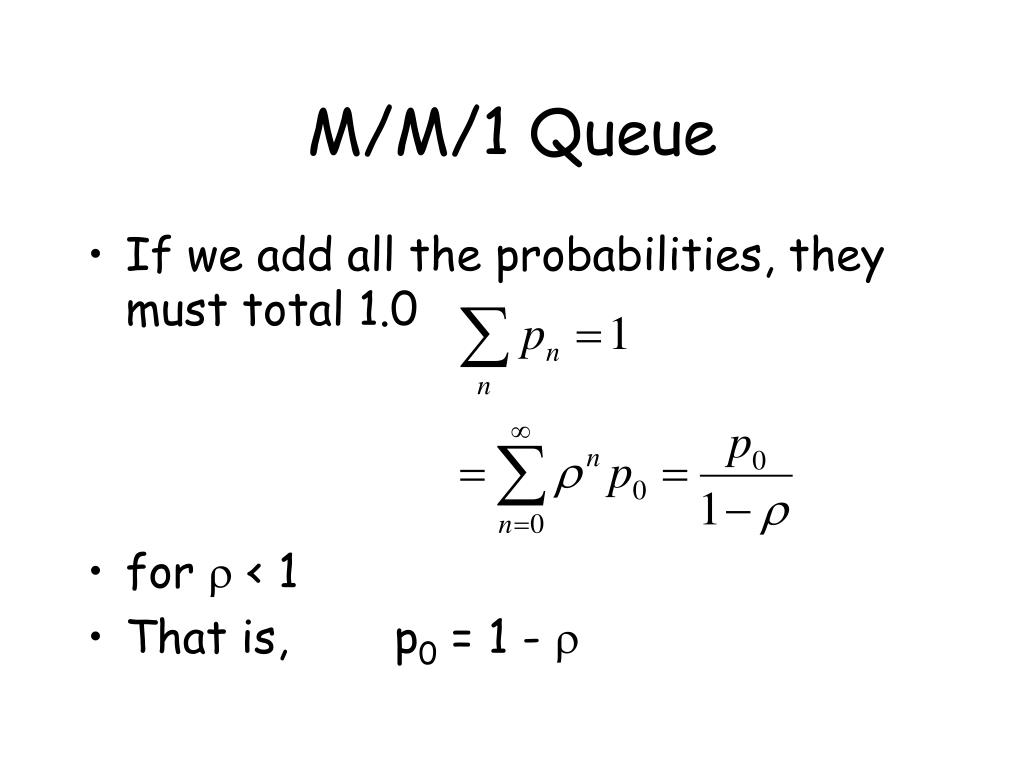 PPT The M/M/1 Queue PowerPoint Presentation, free download ID657030