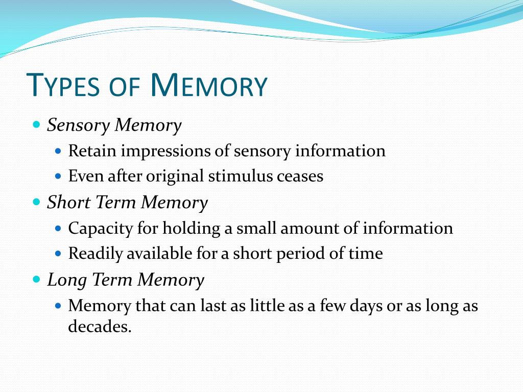 PPT LongTerm & ShortTerm Memory PowerPoint Presentation, free