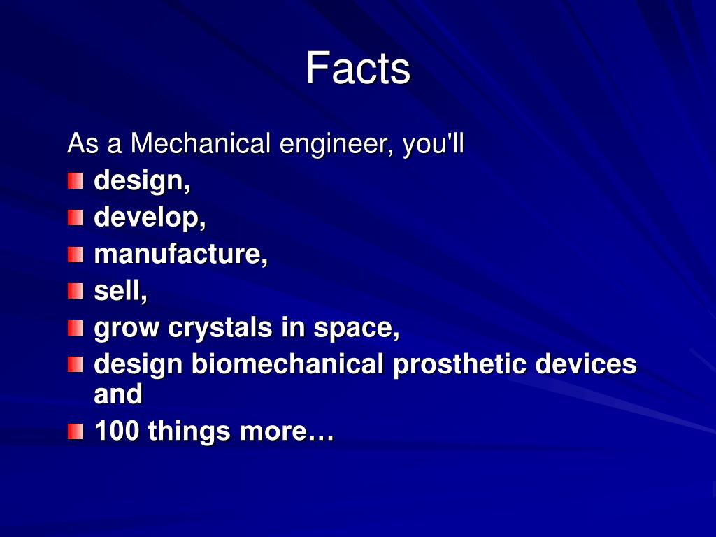 PPT Some Interesting Facts about Mechanical Engineering PowerPoint