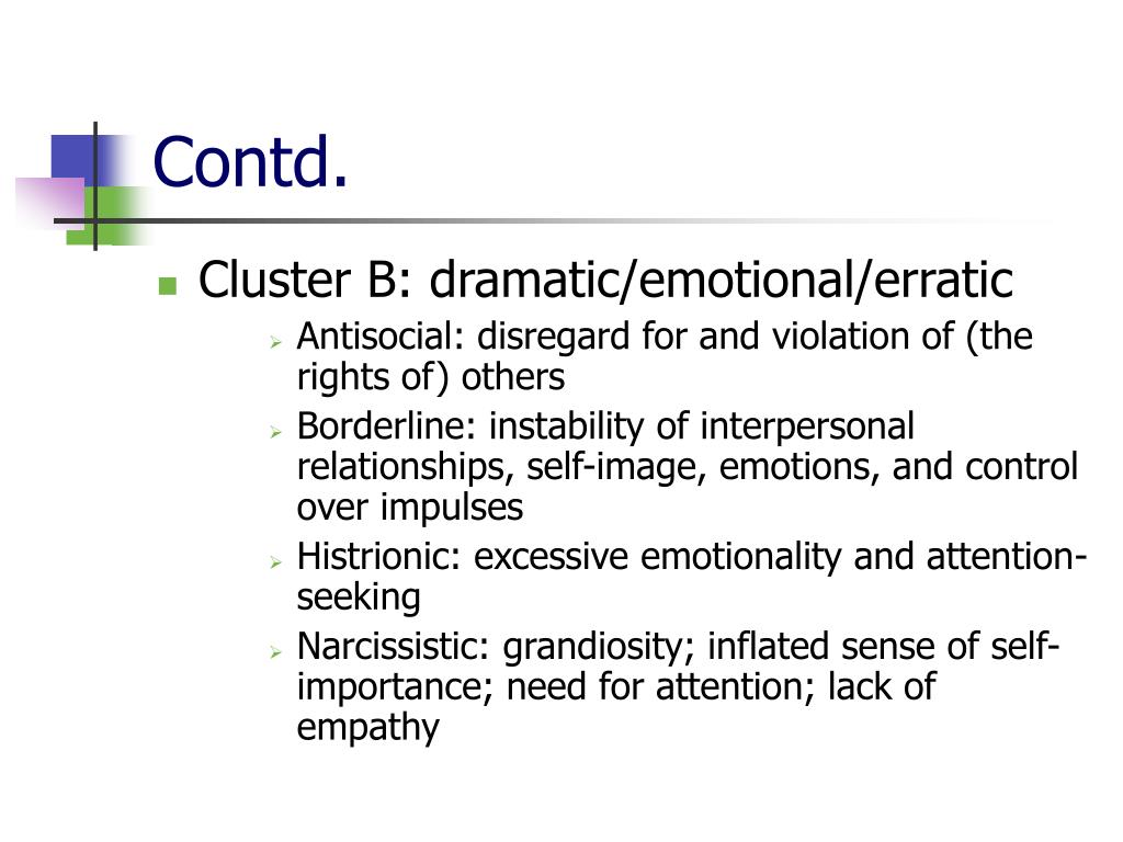PPT PERSONALITY DISORDERS PowerPoint Presentation, free download ID