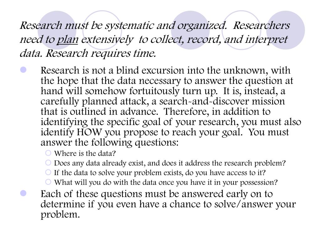 PPT THE CHARACTERISTICS OF SCHOLARLY RESEARCH PowerPoint Presentation