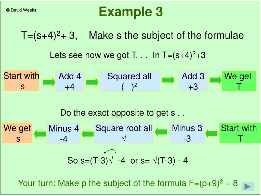 PPT Rearranging algebraic Formulae for GCSE Mathematics PowerPoint