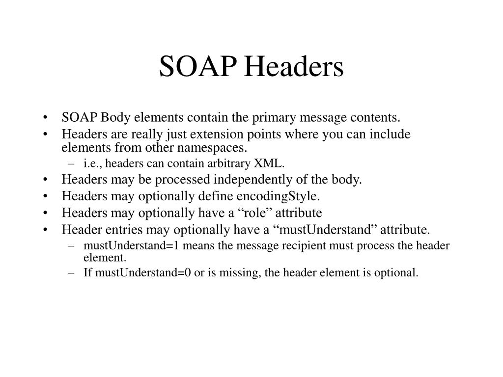 PPT SOAP I Intro and Message Formats PowerPoint Presentation, free