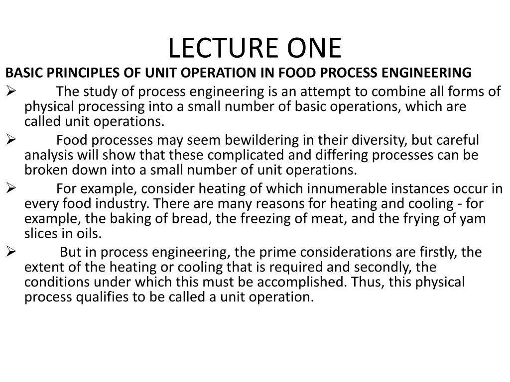 PPT UNIT OPERATIONS IN FOOD PROCESSING PowerPoint Presentation, free