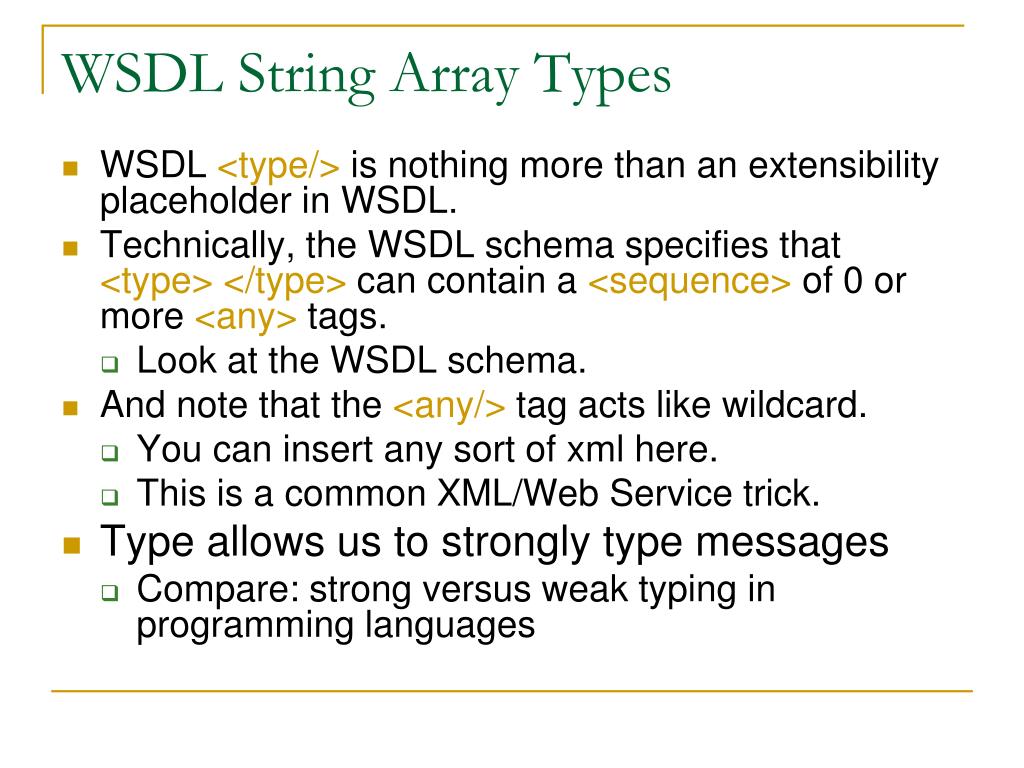 PPT  Service Foundations WSDL and SOAP PowerPoint Presentation