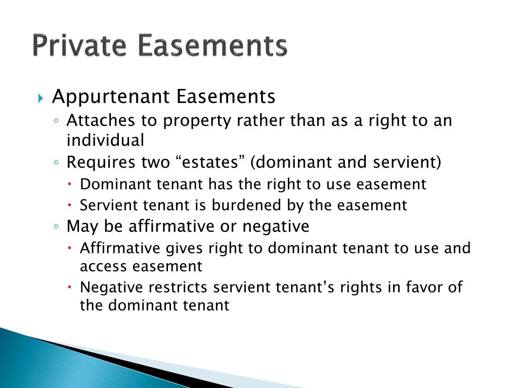 PPT Easements and Deed Restrictions PowerPoint Presentation ID667726