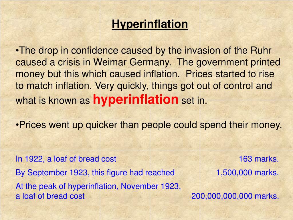 PPT The German Hyperinflation of 1923 PowerPoint Presentation, free