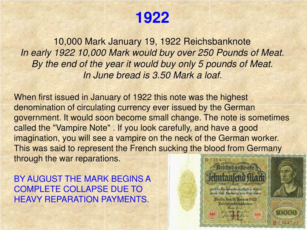 PPT The German Hyperinflation of 1923 PowerPoint