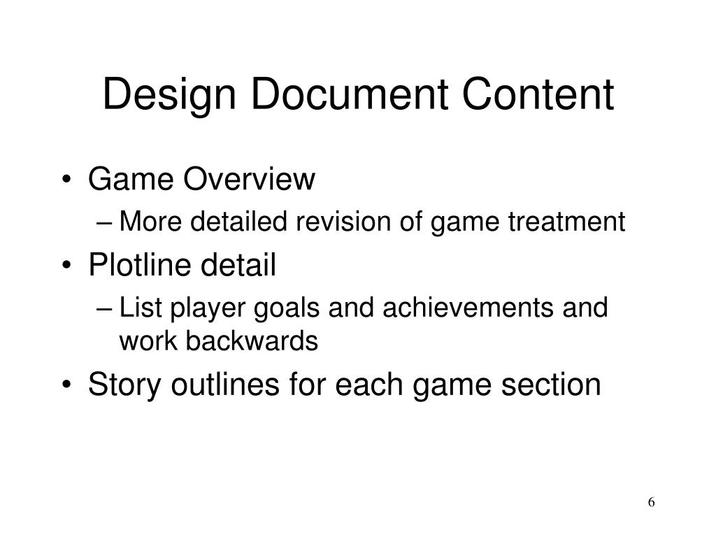 PPT Game Design Documents PowerPoint Presentation, free download ID671065