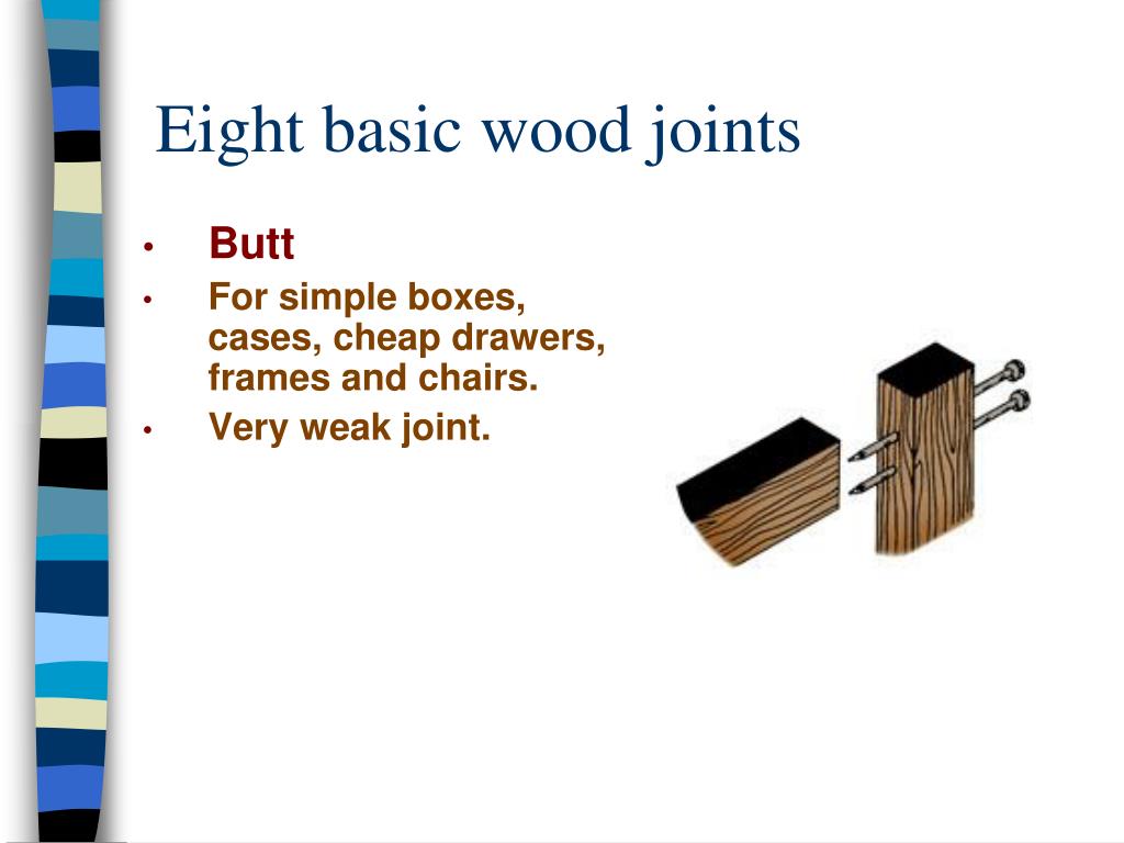 PPT Wood Joints, glues and clamping pages 120122, 215248, 302303 and joint handouts