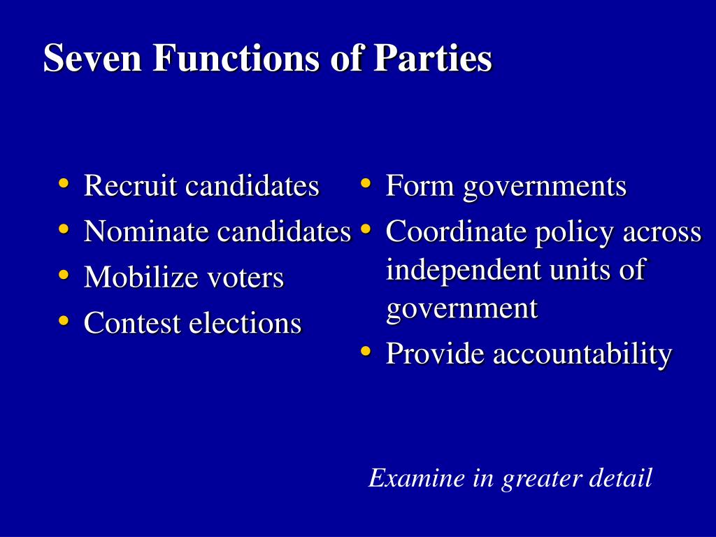 PPT Chapter 9 Political Parties PowerPoint Presentation, free