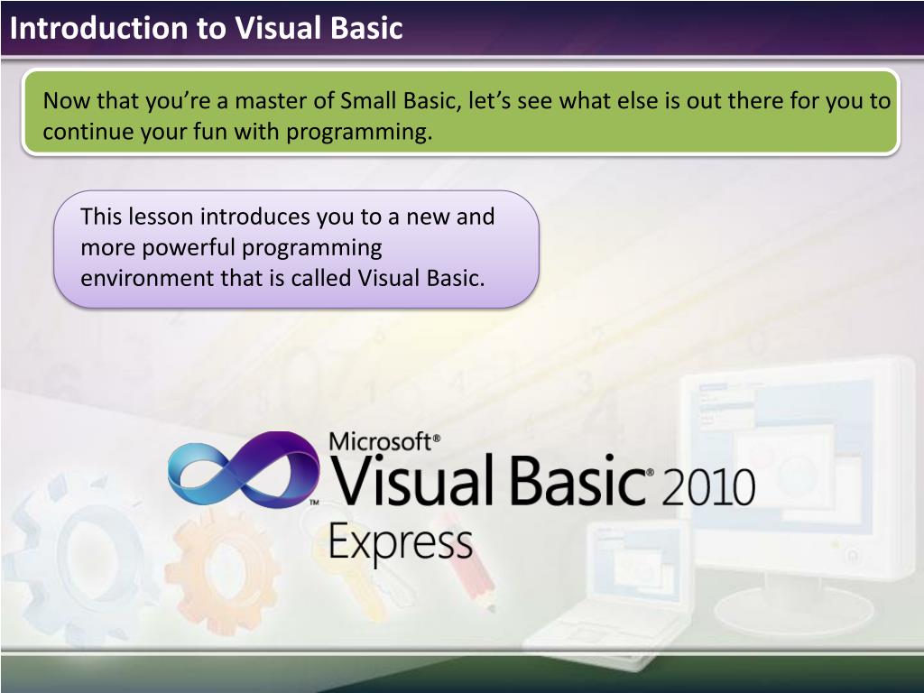 PPT Microsoft ® Small Basic PowerPoint Presentation, free download