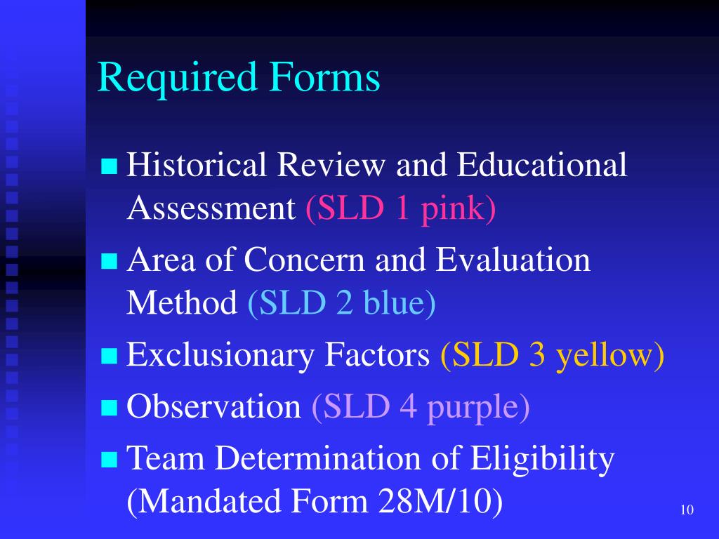 PPT Specific Learning Disabilities Eligibility Determination under