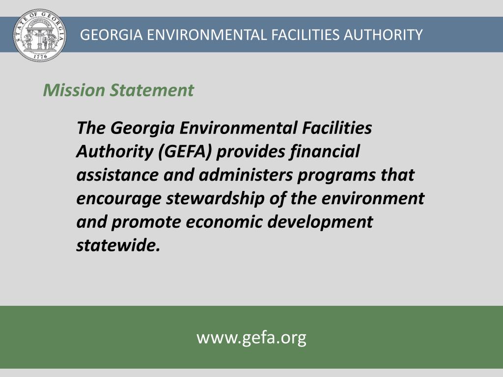 PPT ENVIRONMENTAL FACILITIES AUTHORITY