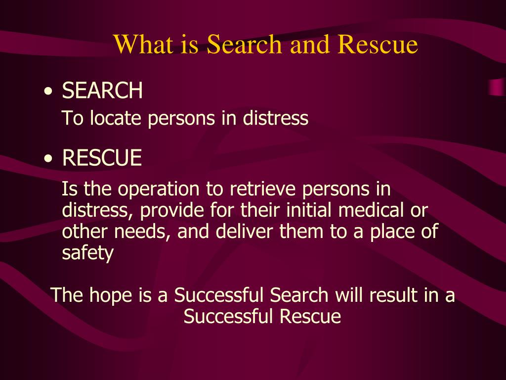 PPT Wilderness Search and Rescue Awareness PowerPoint Presentation