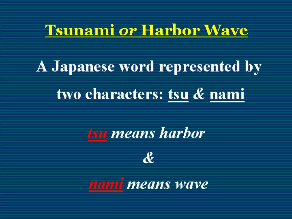 PPT TSUNAMI PowerPoint Presentation, free download ID678606