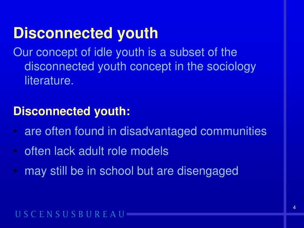 PPT A Profile of the Idle Youth in the U.S. PowerPoint Presentation