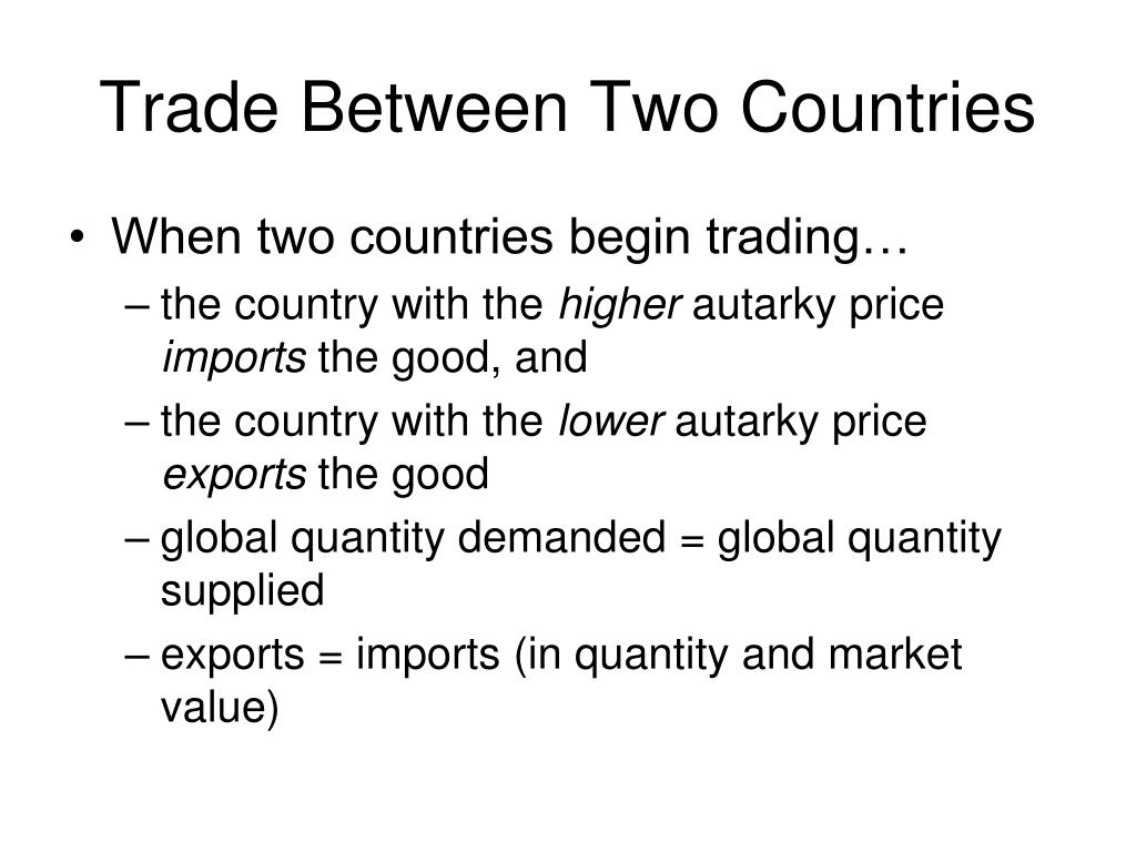PPT Basics of TwoCountry Trade The Standard Trade Model PowerPoint