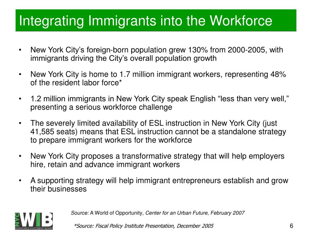 PPT Transforming New York City’s Emerging Workforce PowerPoint