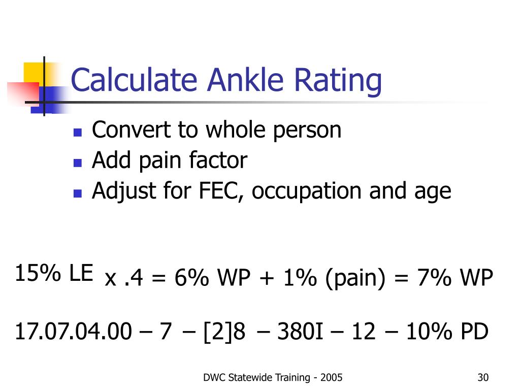 PPT Permanent Disability Rating Under SB 899 PowerPoint Presentation