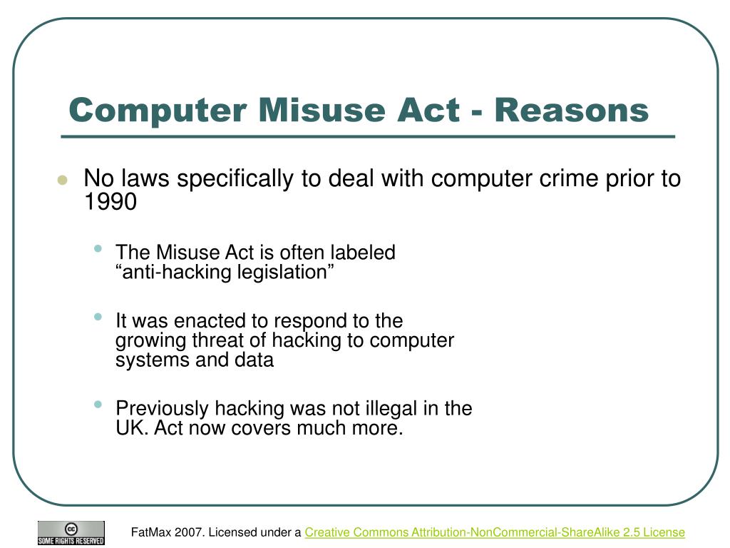Computer Misuse Act 1990 Uk / Cameron Irvine H9hy 46 Computer Misuse