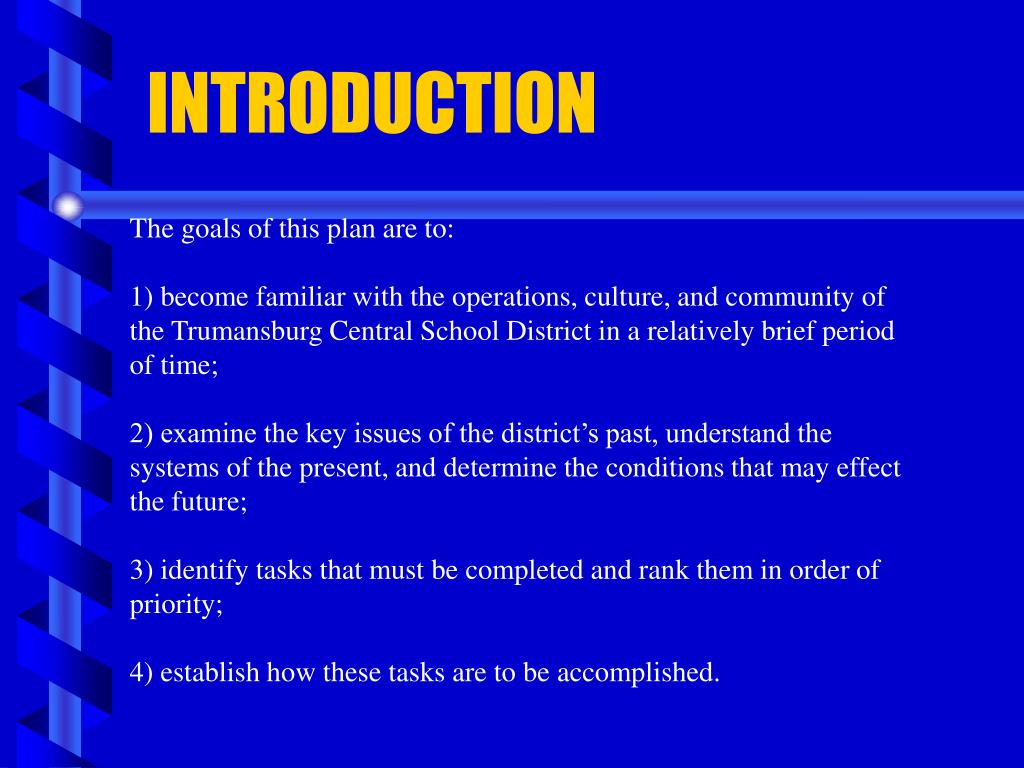 PPT TRUMANSBURG CENTRAL SCHOOL DISTRICT SUPERINTENDENT’S ENTRY PLAN