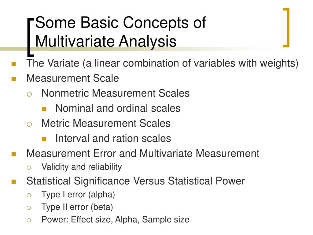 PPT Multivariate Data Analysis Chapter 1 Introduction PowerPoint