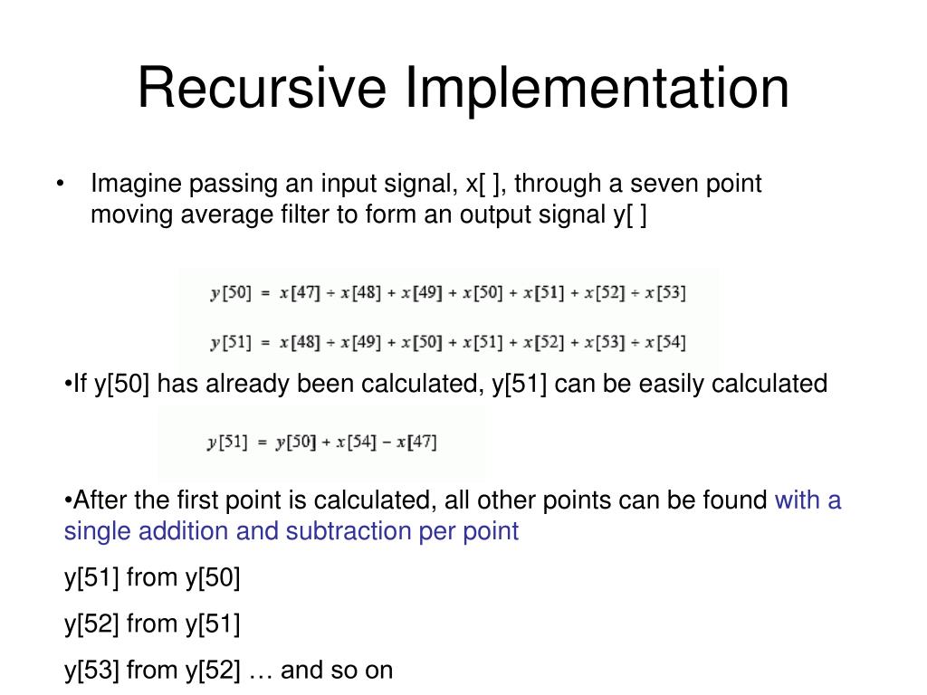 PPT Moving Average Filters PowerPoint Presentation, free download