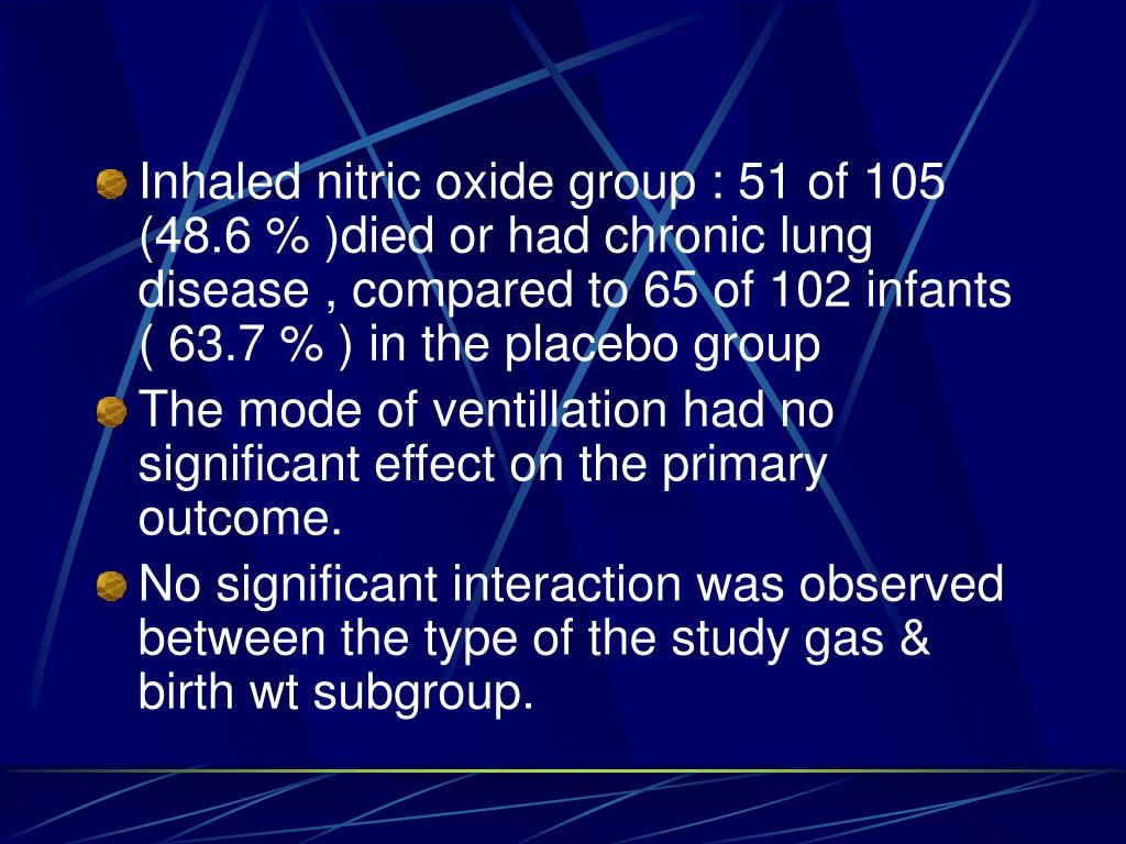 PPT Inhaled Nitric Oxide in Premature Infants with The Respiratory