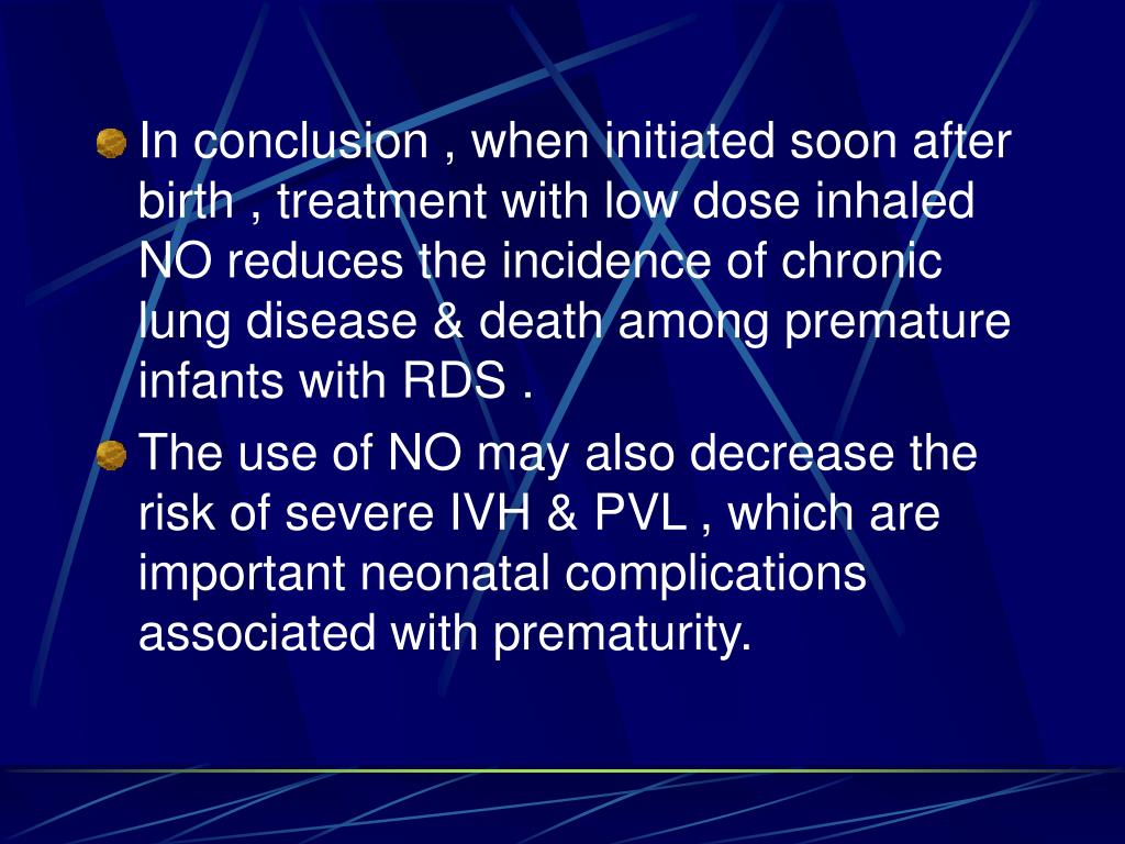 PPT Inhaled Nitric Oxide in Premature Infants with The Respiratory