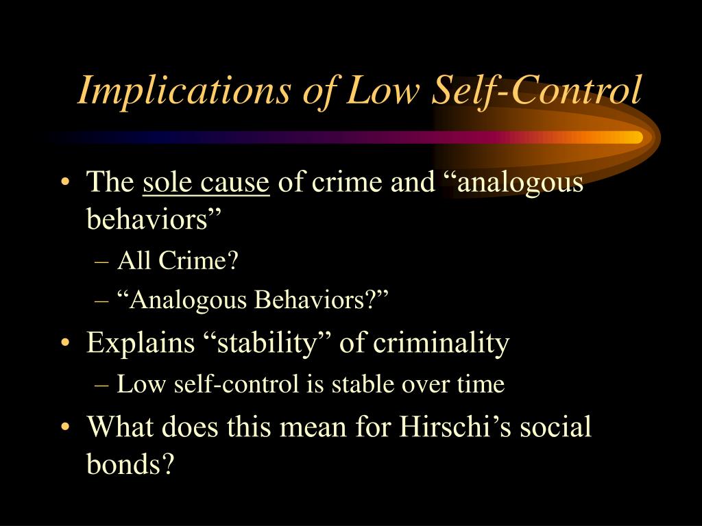 PPT A General Theory of Crime Gottfredson and Hirschi (1990