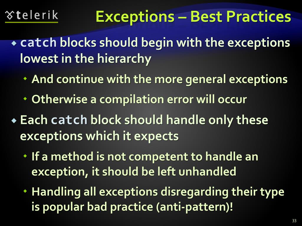 PPT Exceptions Handling PowerPoint Presentation, free download ID