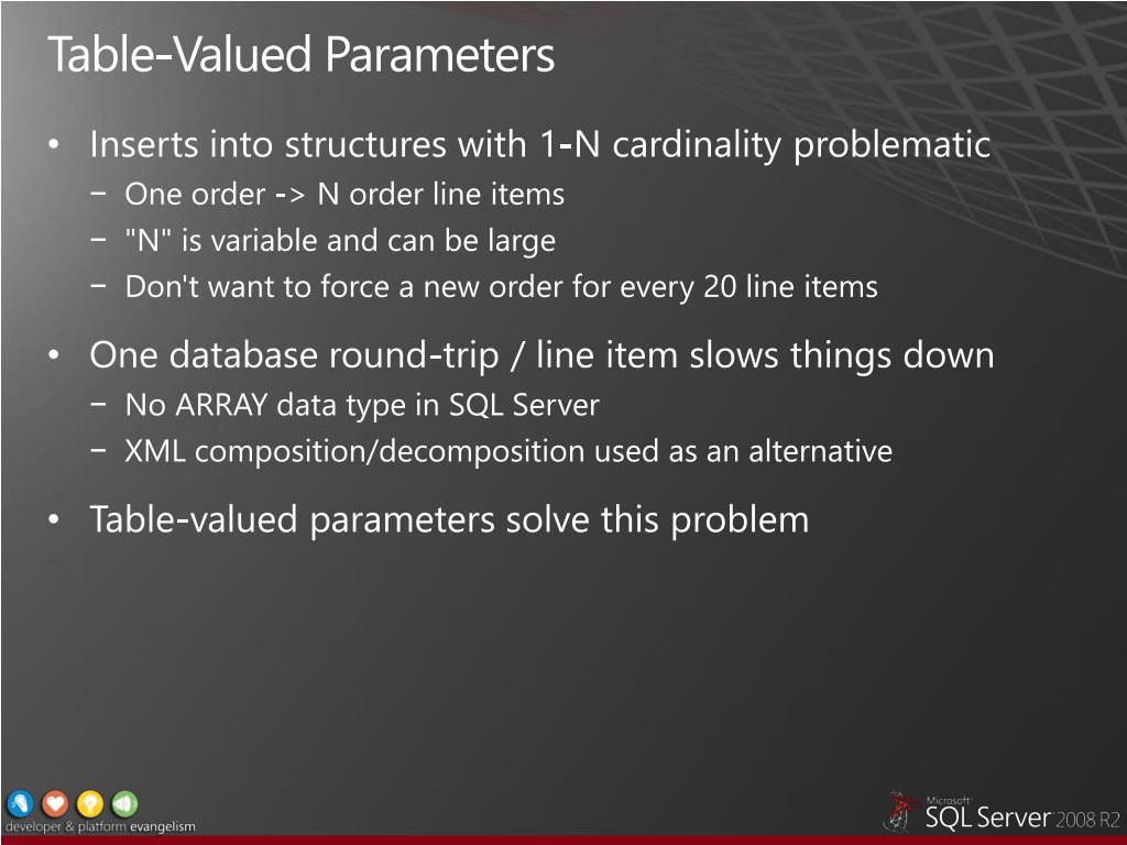 PPT TSQL Improvements And Data Types PowerPoint Presentation, free