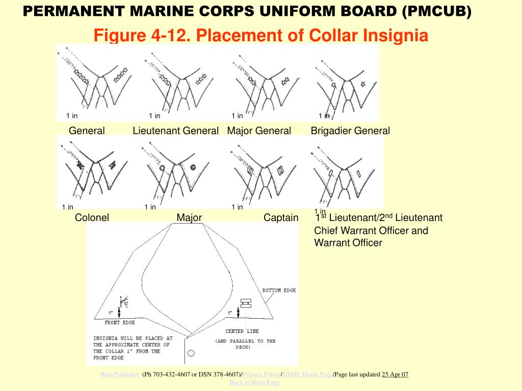 PPT Figure 412. Placement of Collar Insignia PowerPoint Presentation