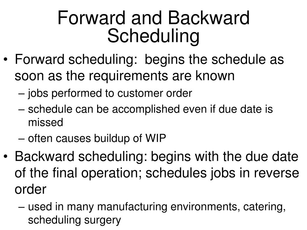 PPT Capacity Planning, Aggregate Scheduling, Master Schedule, and