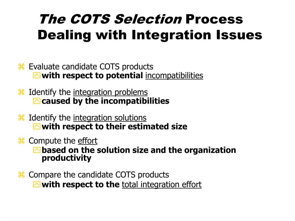 PPT Investigating and Improving a COTSBased Process PowerPoint