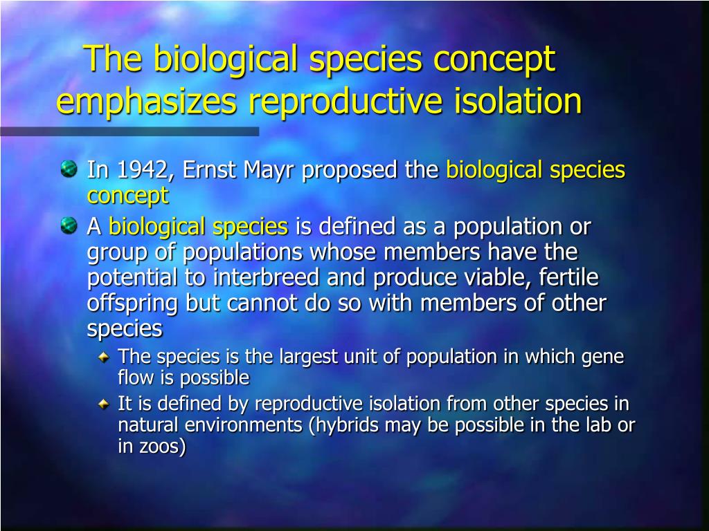PPT Species Concepts PowerPoint Presentation, free download ID688526
