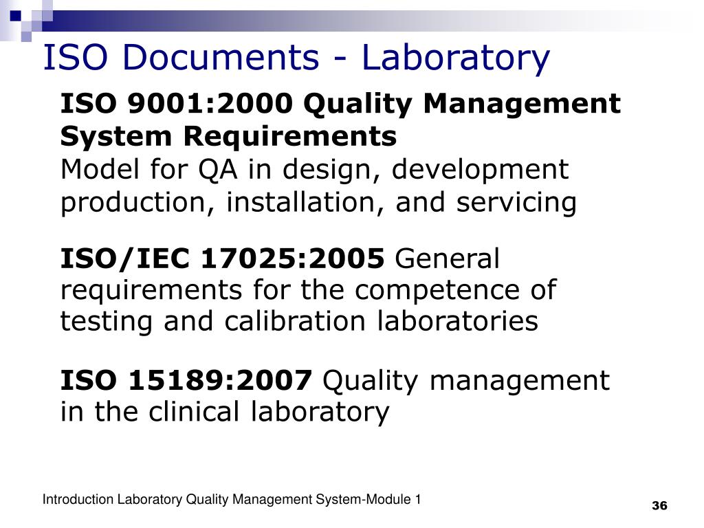 PPT Introduction Laboratory Quality Management System PowerPoint