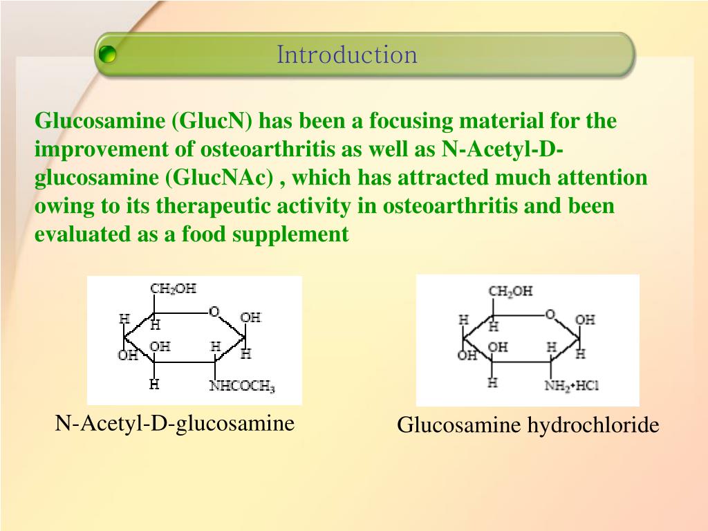 PPT Simultaneous Determination of Glucosamine and its Derivative by
